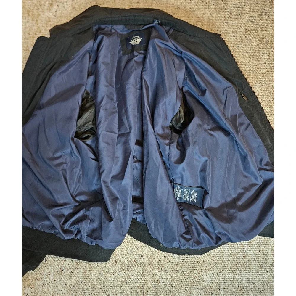 Dockers‎ Classic Harrington Jacket Navy Blue Full Zip Lightweight Mens M